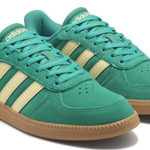 Adidas Teal and White Sneakers